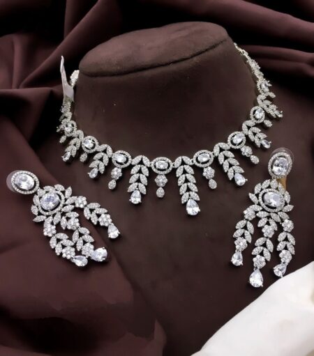AD silver necklace set