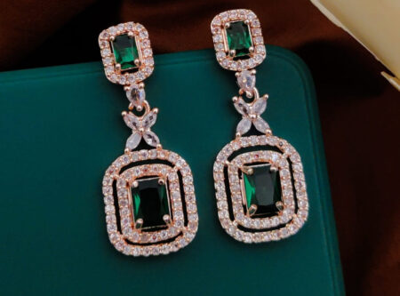 Green AD Earrings