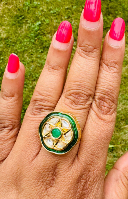 Green and Gold Ring