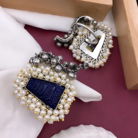 Pearl Oxidised Rings