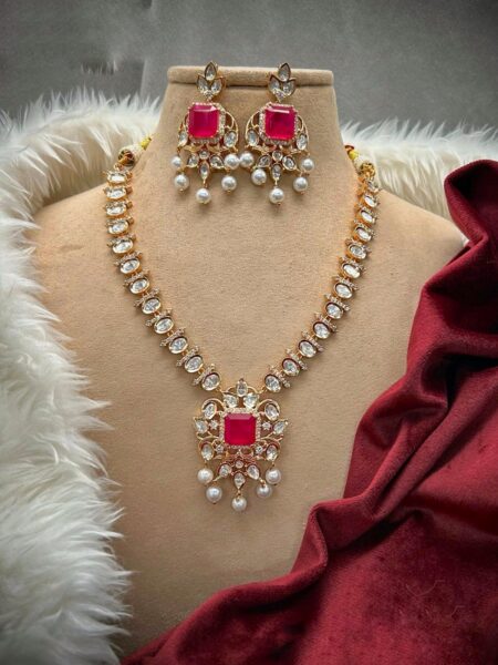 Designer Victorian Kundan Necklace Set