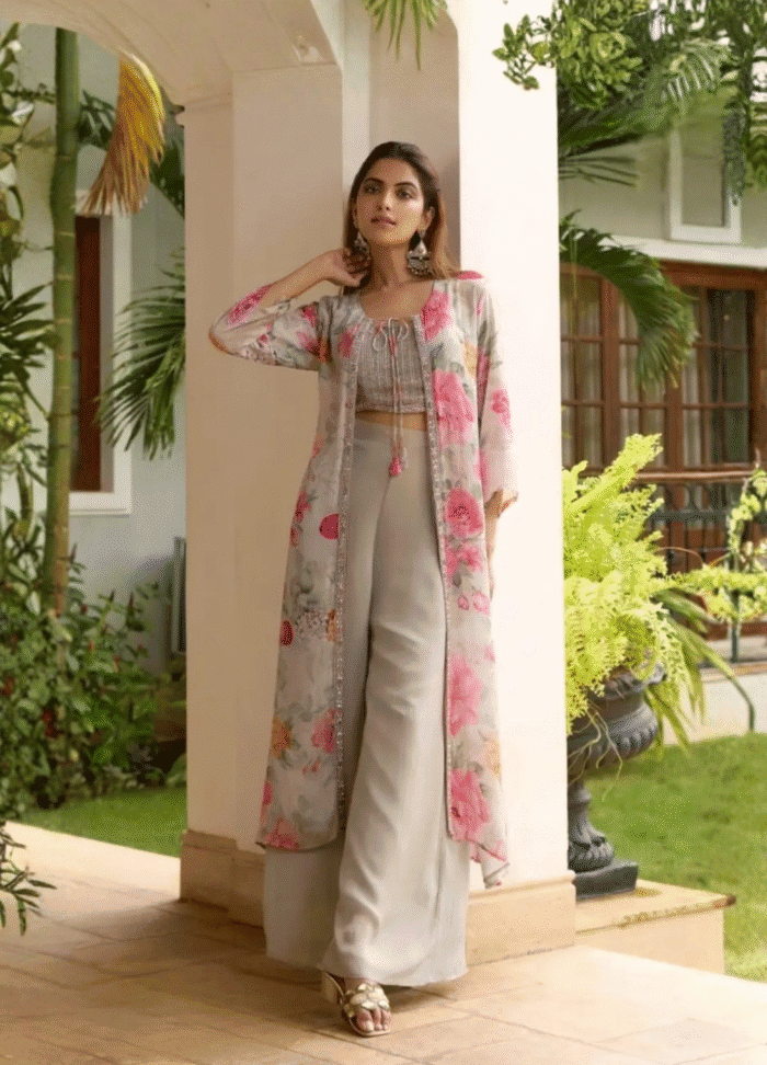 Floral Printed Long Jacket