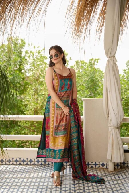 Silk Salwar and Kurta Set