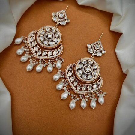 Carat Plated Kundan Earrings