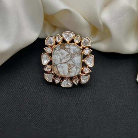 Finger Rings With Copper Stones