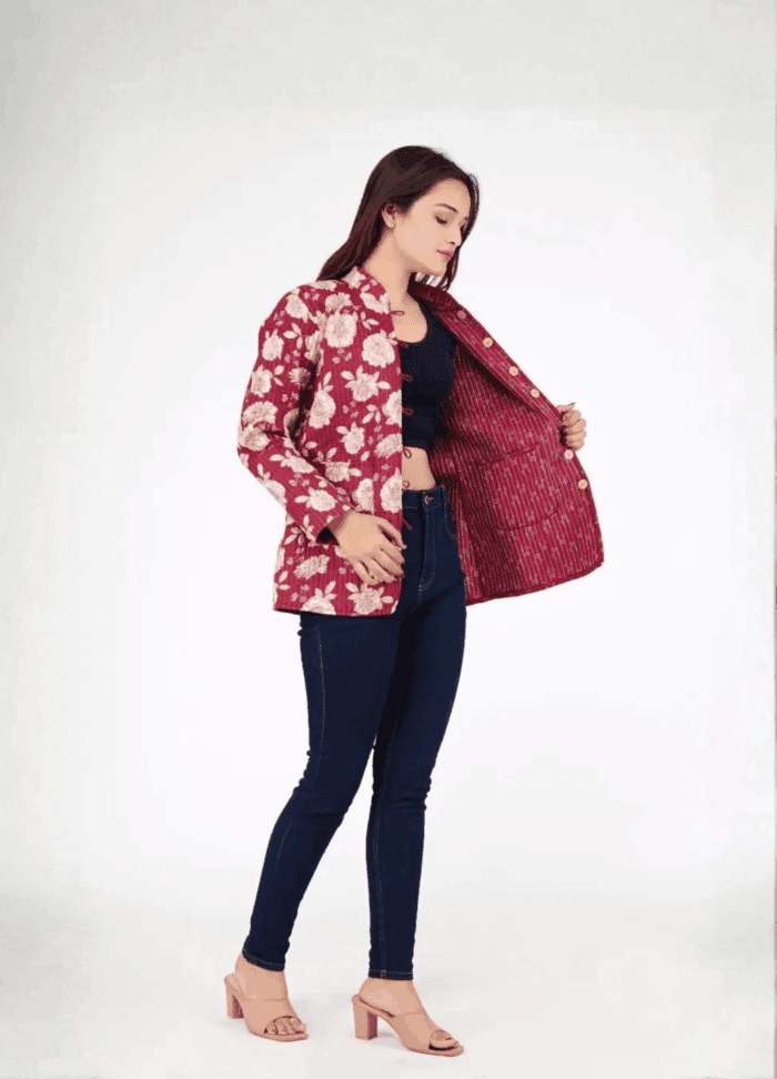 Jaipuri Cotton Printed Reversible Jacket